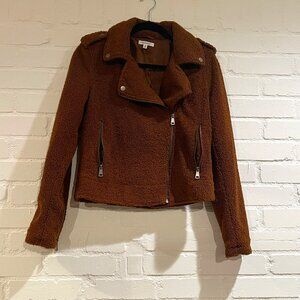 Max Studio fuzzy bomber jacket - Size S